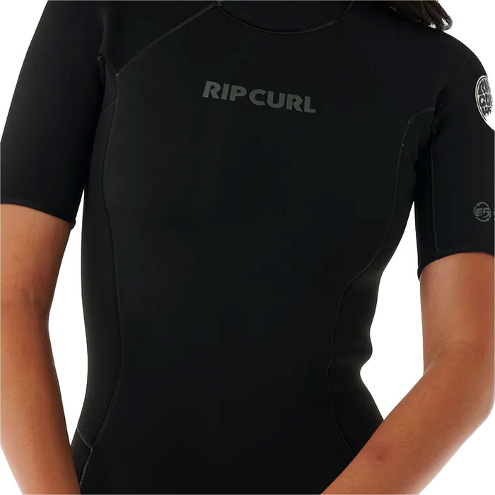 2024 Rip Curl Womens Dawn Patrol 2mm Back Zip Shorty Wetsuit 136WSP - Black